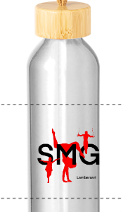 Gourde en aluminium recyclé avec logo du club - 600mL