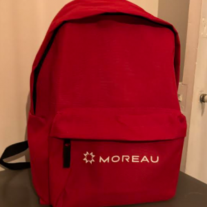 Sac à dos rouge avec logo du club