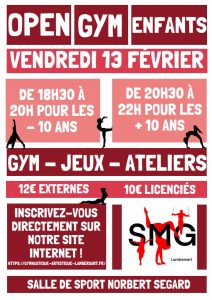 Open Gym Enfants – 13 février 2026