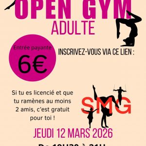 Open Gym Adulte - 12 mars 2026