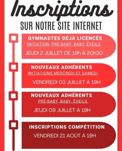 Inscriptions 2026/2027